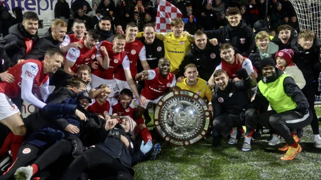 Tiernan Lynch and Larne will keep reaping the rewards of going all-in for County Antrim Shield