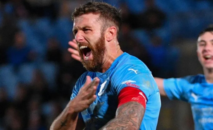 Steven McCullough’s crucial goal in relegation play-off seals him as a Ballymena United great